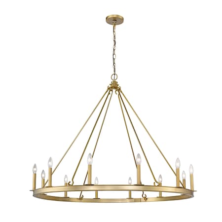 Z-Lite Barclay 12 Light Chandelier, Olde Brass 482R-12OBR